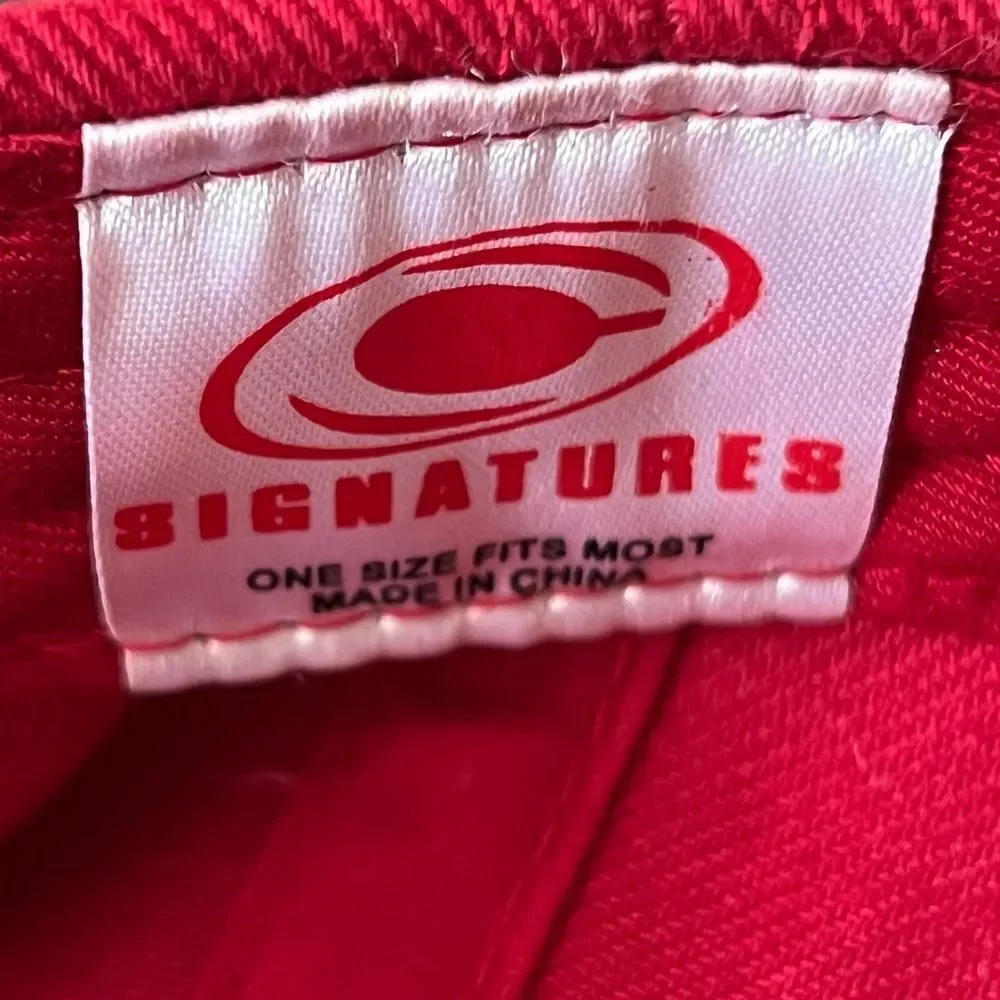Ohio‎ State Buckeyes red hat with embroidered Block O and school name one size